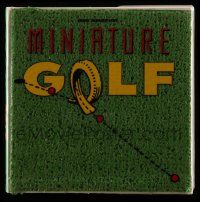 5h360 MINIATURE GOLF hardcover book '87 illustrated history with covers made of real astroturf!
