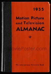 5h250 MOTION PICTURE & TELEVISION ALMANAC hardcover book '55 loaded with movie information!