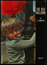 5h379 RED BALLOON hardcover book '56 Albert Lamorisse French classic, includes some color images!