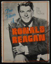 5h386 RONALD REAGAN THE HOLLYWOOD YEARS hardcover book '80 illustrated bio of his acting career!