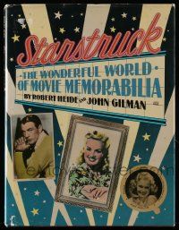 5h396 STARSTRUCK: THE WONDERFUL WORLD OF MOVIE MEMORABILIA hardcover book '86 posters in color!