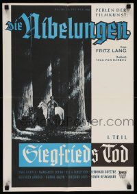 5h043 DIE NIBELUNGEN: SIEGFRIED German 16x23 R62 directed by Fritz Lang, Paul Richter as Siegfried