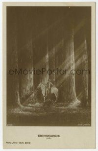 5h053 DIE NIBELUNGEN 673/2 German Ross postcard '24 Siegfried on horse in forest!