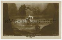 5h059 DIE NIBELUNGEN 675/2 German Ross postcard '24 Siegfried on horse in foggy forest!