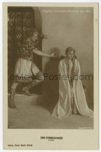 5h064 DIE NIBELUNGEN 675/7 German Ross postcard '24 Siegfried gives bracelet to Kriemhild!