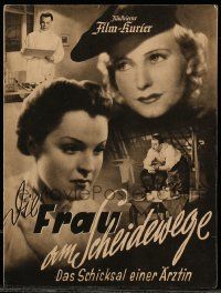 5h148 DIE FRAU AM SCHEIDEWEGE German program '38 screenplay by Thea von Harbou after divorce!