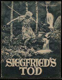 5h040 DIE NIBELUNGEN: SIEGFRIED German program R33 Fritz Lang, Paul Richter in Siegfried's Tod!