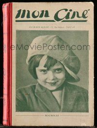 5h361 MON CINE bound volume of French magazines '25-26 contains 23 issues from 11/25 to 4/26!