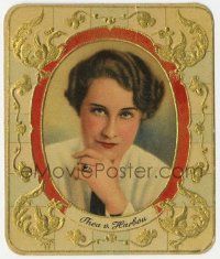 5h120 THEA VON HARBOU 2x3 German cigarette card '30s full-color portrait with gold foil border!