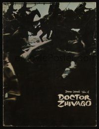 5h496 DOCTOR ZHIVAGO souvenir program book '65 Omar Sharif, Julie Christie, David Lean epic!