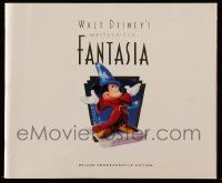 5h509 FANTASIA souvenir program book R90 Disney cartoon classic, deluxe commemorative edition!