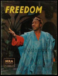 5h523 FREEDOM souvenir program book '57 1st fictional movie filmed entirely in Africa by Africans!