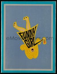 5h524 FUNNY GIRL souvenir program book '69 Barbra Streisand, Omar Sharif, directed by William Wyler