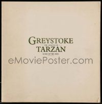 5h546 GREYSTOKE deluxe souvenir program book '83 Christopher Lambert as Tarzan, Lord of the Apes!