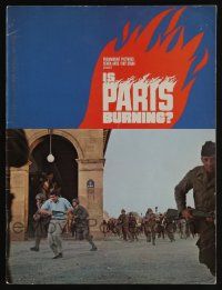 5h570 IS PARIS BURNING souvenir program book '66 Rene Clement's Paris brule-t-il, World War II