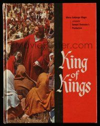 5h583 KING OF KINGS hardcover souvenir program book '61 includes four 8.5x11 color photos!