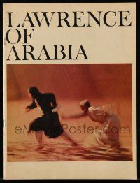 5h591 LAWRENCE OF ARABIA 27pg souvenir program book '63 David Lean classic, Peter O'Toole, cool!
