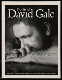 5h594 LIFE OF DAVID GALE souvenir program book '03 Kevin Spacey, directed by Alan Parker!