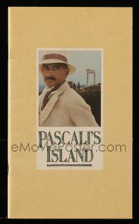 5h638 PASCALI'S ISLAND souvenir program book '88 Ben Kingsley, directed by James Dearden