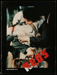 5h652 REDS souvenir program book '81 Warren Beatty as John Reed & Diane Keaton in Russia!