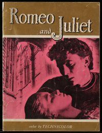 5h663 ROMEO & JULIET souvenir program book '55 Laurence Harvey, Susan Shentall, Shakespeare