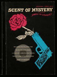 5h671 SCENT OF MYSTERY souvenir program book '60 in Smell-O-Vision with 30 smells!