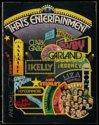 5h719 THAT'S ENTERTAINMENT souvenir program book '74 classic MGM Hollywood movie scenes!