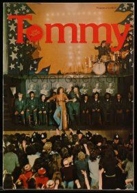 5h726 TOMMY souvenir program book '75 The Who, Roger Daltrey, rock & roll, different images!