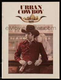 5h737 URBAN COWBOY souvenir program book '80 John Travolta in cowboy hat with Lone Star beer!