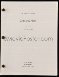 5h794 I DREAM OF JEANNIE TV script copy '00s you can see exactly how the original script was written