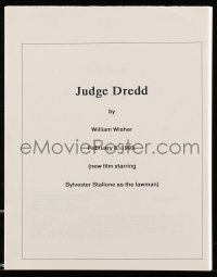 5h799 JUDGE DREDD script copy '00s you can see exactly how the original script was written!