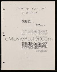 5h803 LAST BOY SCOUT script copy '00s you can see exactly how the original script was written!