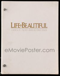 5h805 LIFE IS BEAUTIFUL script copy '00s you can see exactly how the original script was written!