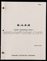 5h811 MASH TV script copy '00s you can see exactly how the original script was written!