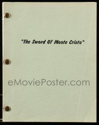 5h833 SWORD OF MONTE CRISTO script copy '00s you can see exactly how the original script was written