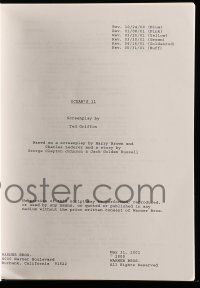 5h818 OCEAN'S 11 script copy '00s you can see exactly how the original script was written!