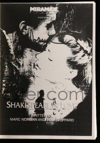 5h827 SHAKESPEARE IN LOVE script copy '00s you can see exactly how the original script was written!