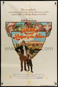 5j024 ACE ELI & RODGER OF THE SKIES 1sh '72 pilot Cliff Robertson, written by Steven Spielberg!