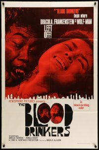 5j136 BLOOD DRINKERS 1sh '66 wild Filipino vampire horror begins where the classics leave off!