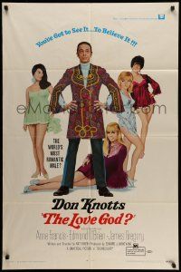 5j597 LOVE GOD 1sh '69 Don Knotts is the world's most romantic male with sexy babes!