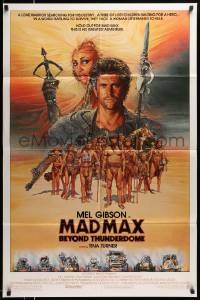 5j607 MAD MAX BEYOND THUNDERDOME int'l 1sh '85 art of Mel Gibson & Tina Turner by Richard Amsel!