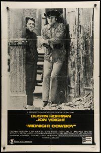 5j639 MIDNIGHT COWBOY 1sh '69 Dustin Hoffman, Jon Voight, John Schlesinger classic, x-rated!