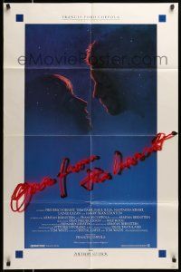 5j694 ONE FROM THE HEART int'l 1sh '82 blue art style, Francis Ford Coppola, Raul Julia, Kinski!