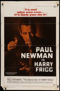 5j773 SECRET WAR OF HARRY FRIGG 1sh '68 Paul Newman in the title role, directed by Jack Smight!