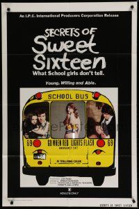 5j775 SECRETS OF SWEET SIXTEEN 1sh '74 what young, willing and able school girls don't tell!