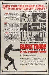 5j810 SLAVE TRADE IN THE WORLD TODAY 1sh '65 the smuggled motion pictures of a sheik's harem!