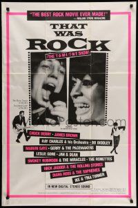 5j889 THAT WAS ROCK 1sh '84 Chuck Berry, Mick Jagger & Diana Ross!