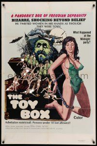 5j913 TOY BOX 1sh '71 sexiest art of Ann Meyers in a Pandora's box of Freudian depravity!