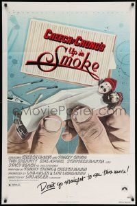 5j931 UP IN SMOKE recalled 1sh '78 Cheech & Chong, don't go straight to see this movie!