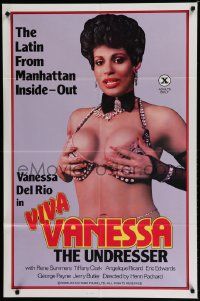 5j946 VIVA VANESSA 1sh '84 sexy Vanessa Del Rio is the Latin from Manhattan, x-rated!